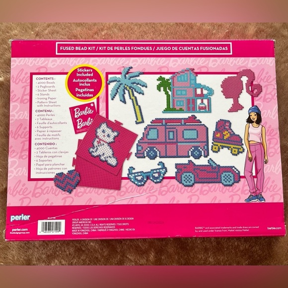 Perler Barbie Fused Bead Deluxe Box Kit - Picture 9 of 9